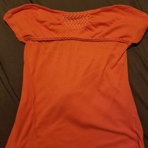 Volcom shirt ties around the back